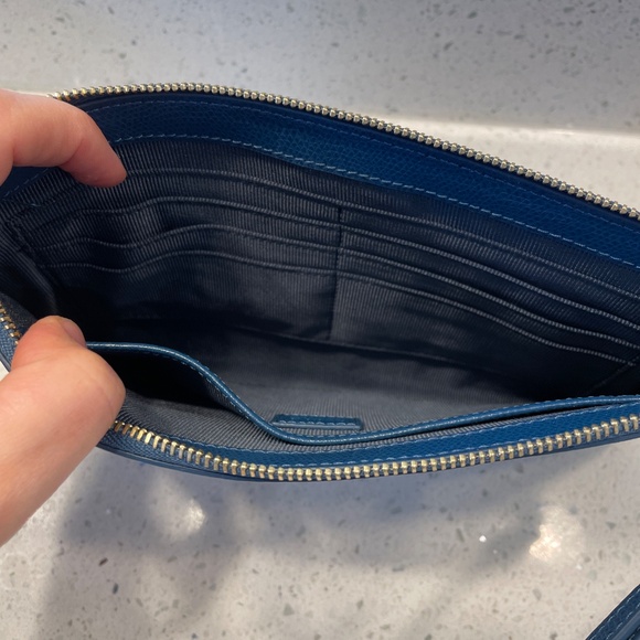 Blue Furla clutch/wristlet - Picture 3 of 3